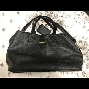 Black leather Juicy couture Travel duffel bag